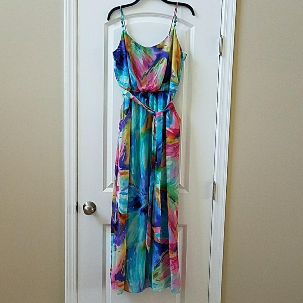 Amazing watercolor maxi dress